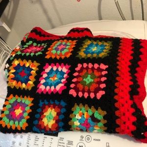 Vintage Granny Square Blanket -709 $40 or $35 w/offer